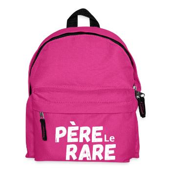Seltene Perle Papa - Papa Geschenkidee - Kinder Rucksack - Fuchsia - Vorne
