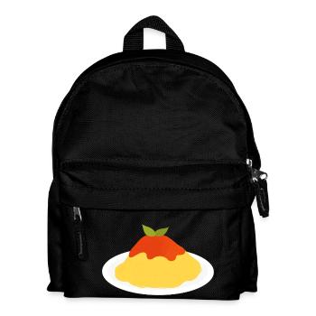 spaghetti with tomato sauce - Kids' Backpack - black - Front