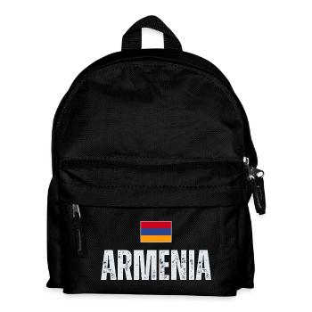 Armenische Flagge, armenischer Patriot - Kinder Rucksack - Schwarz - Vorne