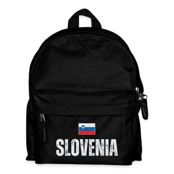 Drapeau slovène, patriote slovène - Sac à dos Enfant - noir - Devant