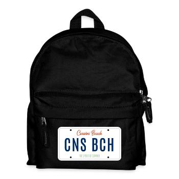 Cousins Beach – License Plate - Kids' Backpack - black - Front