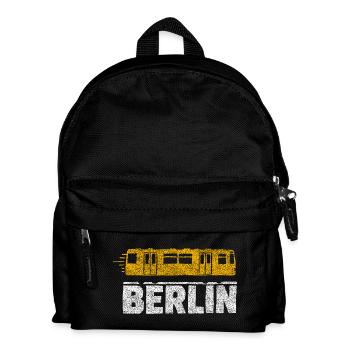 Berlin Tram Graphic - Kids' Backpack - black - Front