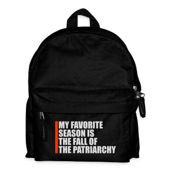 Ma saison préférée est La chute du patriarcat - Sac à dos Enfant - noir - Devant