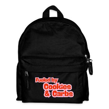 Fueled by Cookies & Carbs - Kids' Backpack - black - Front