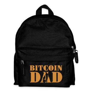 Bitcoin Dad - Kids' Backpack - black - Front