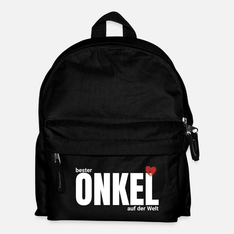 Bester Onkel der Welt – Großschrift - Kinder Rucksack - Schwarz