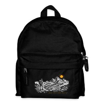 Hiker Sunrise Destination Relief Light - Kids' Backpack - black - Front