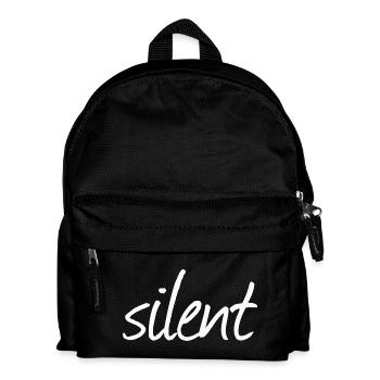 SILENT - Kinder Rucksack - Schwarz - Vorne