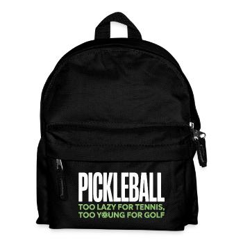 Pickleball Spieler Too Lazy For Tennis Pickleball - Kinder Rucksack - Schwarz - Vorne