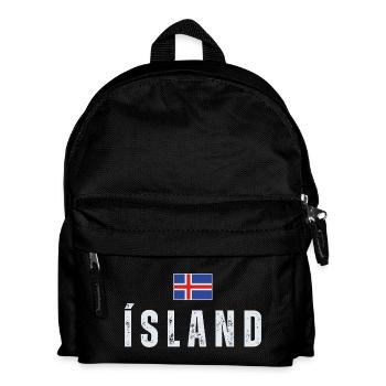 Icelandic flag, Icelandic patriot - Kids' Backpack - black - Front