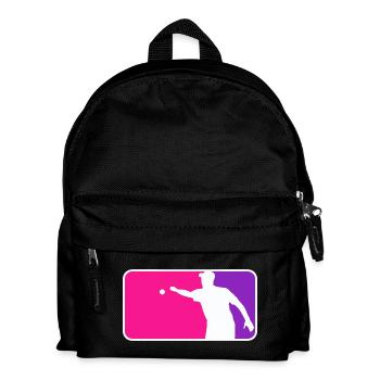 Petanque Boule Petanca Major League Style Pink - Kinder Rucksack - Schwarz - Vorne