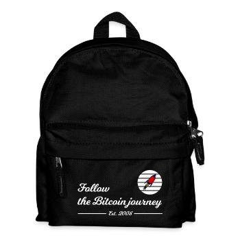 Bitcoin-Reise folgen - Kinder Rucksack - Schwarz - Vorne
