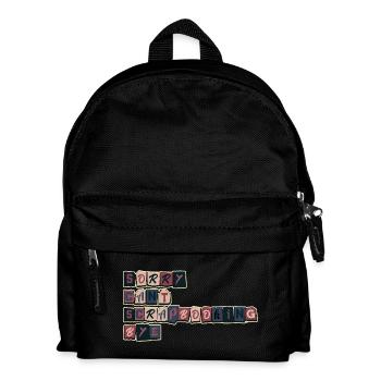 Désolé, pas le temps de faire du scrapbooking - Sac à dos Enfant - noir - Devant