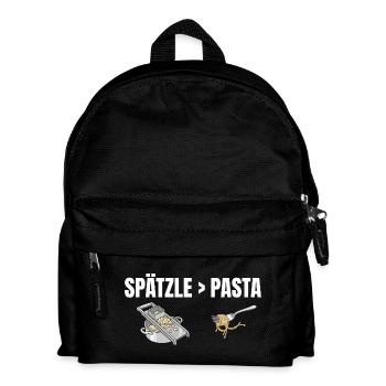 Spätzle sind besser als Pasta Schwäbisch - Kinder Rucksack - Schwarz - Vorne