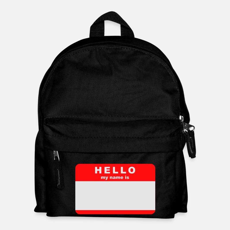 Hello my name - Kids' Backpack - black