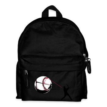 Baseball - Kinder Rucksack - Schwarz - Vorne