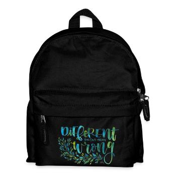 Verschiedene, nicht falsch - Kinder Rucksack - Schwarz - Vorne
