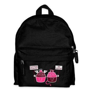 Cupcake - Muffin - Tart - Angels - Devil - 3C - Kids' Backpack - black - Front