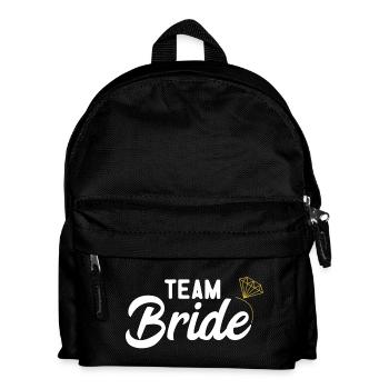 Team Bride Braut I JGA Junggesellinnenabschied - Kinder Rucksack - Schwarz - Vorne