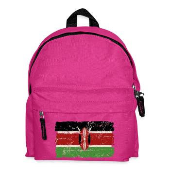 Kenya Vintage Flag - Kinder Rucksack - Fuchsia - Vorne
