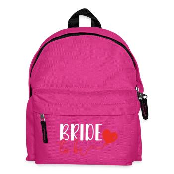 Bride to be Junggesellinenabschied Braut Verlobung - Kinder Rucksack - Fuchsia - Vorne