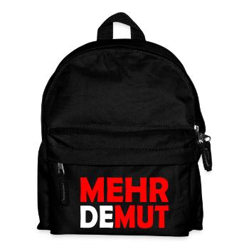 Demut - Kinder Rucksack - Schwarz - Vorne