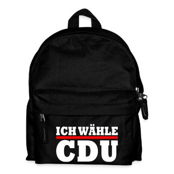 Ich wähle cdu - Kinder Rucksack - Schwarz - Vorne