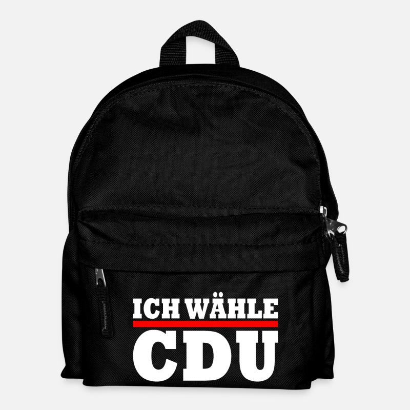 Ich wähle cdu - Kinder Rucksack - Schwarz