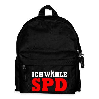 Ich wähle spd - Kinder Rucksack - Schwarz - Vorne