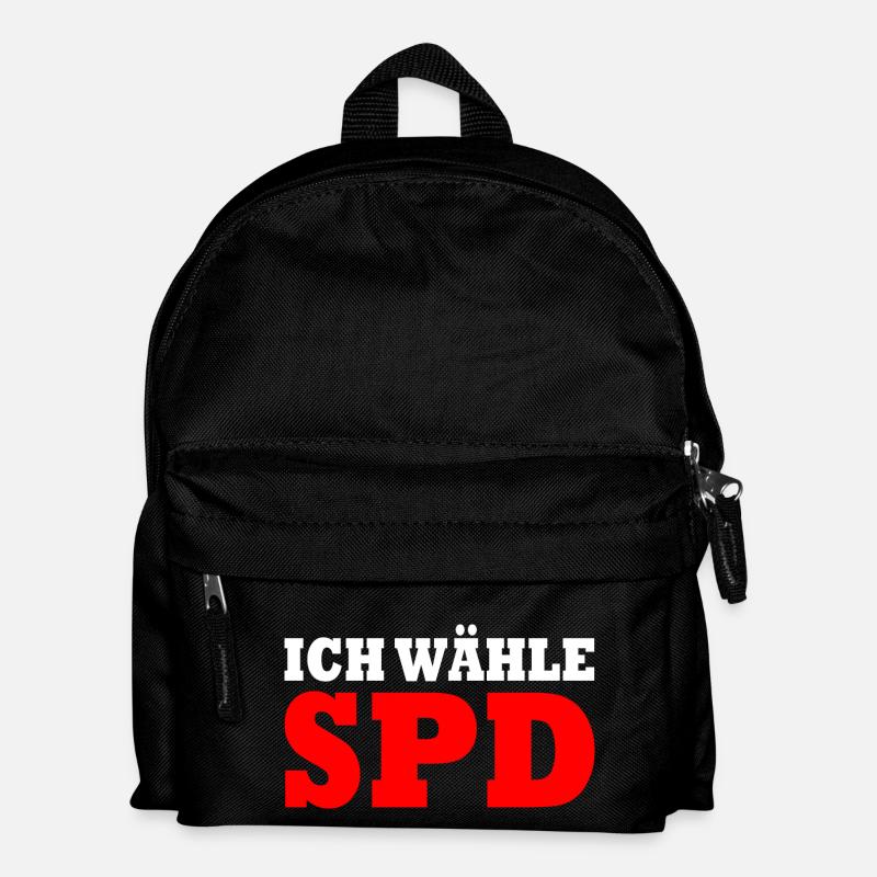 Ich wähle spd - Kinder Rucksack - Schwarz
