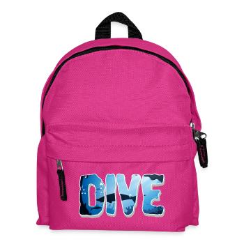 Diving Divers - Kids' Backpack - fuchsia - Front