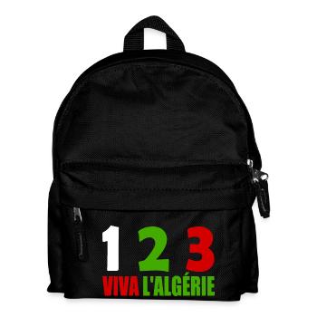 Algerien - Kinder Rucksack - Schwarz - Vorne