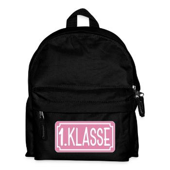 Grundschule - 1. Klasse Mädchen Schulkind - Kinder Rucksack - Schwarz - Vorne