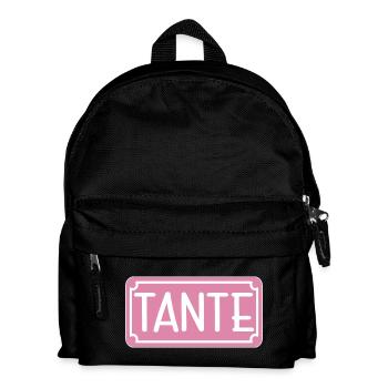 Geschenke für Tante - SCHILD - Kinder Rucksack - Schwarz - Vorne