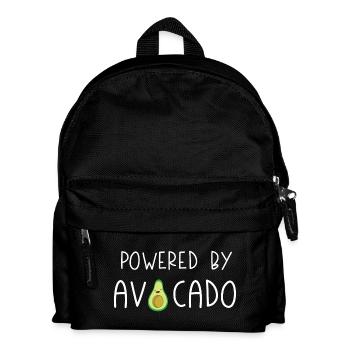 Angetrieben von Avocado - Kinder Rucksack - Schwarz - Vorne
