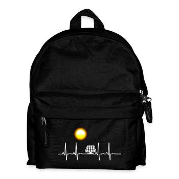ECG Solar Energy Heart Line Generating Electricity Climate - Sac à dos Enfant - noir - Devant
