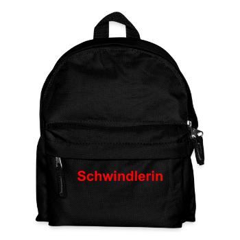 Schwindlerin - Kinder Rucksack - Schwarz - Vorne