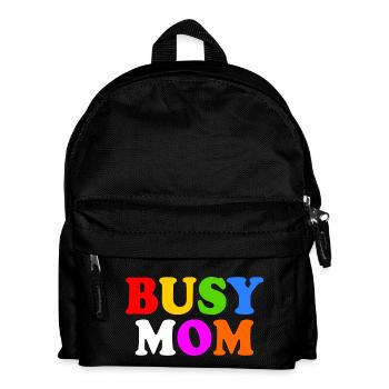 Busy mom - Kids' Backpack - black - Front