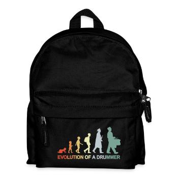 Batteur vintage Evolution - Sac à dos Enfant - noir - Devant