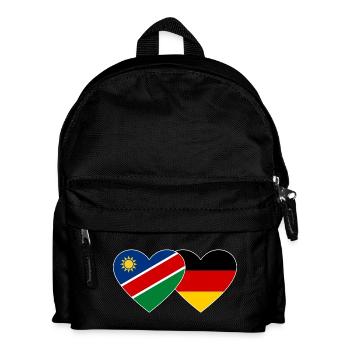 Namibie Allemagne Drapeau Coeur - Sac à dos Enfant - noir - Devant