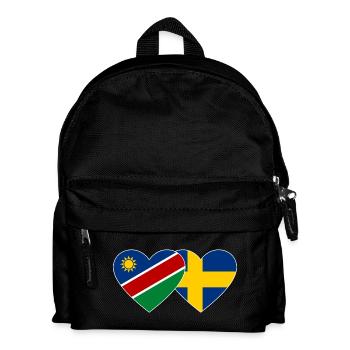 Namibie Suède Flag Heart - Sac à dos Enfant - noir - Devant