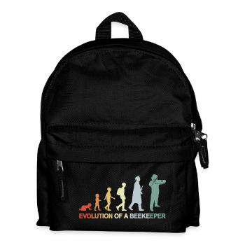 Imker Evolution - Kinder Rucksack - Schwarz - Vorne