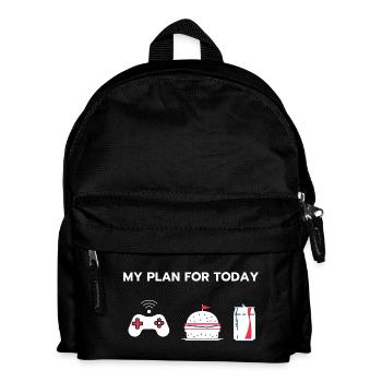 Mein Plan für heute: Gaming - Kinder Rucksack - Schwarz - Vorne