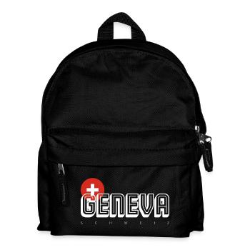 Genf - Kinder Rucksack - Schwarz - Vorne