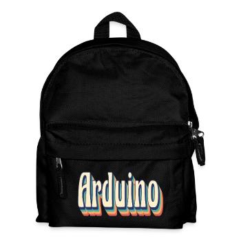 Arduino t-shirt retro vintage t-shirt - Kids' Backpack - black - Front
