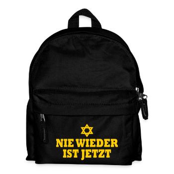 Nie wieder ist jetzt - Kinder Rucksack - Schwarz - Vorne