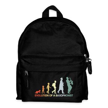 Vintage Saxophonist Evolution - Kinder Rucksack - Schwarz - Vorne