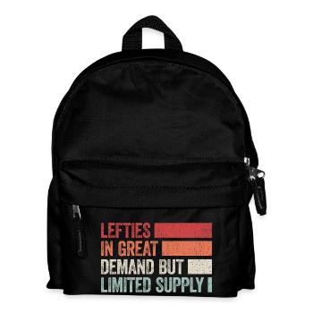 Proud of left-handers - Kids' Backpack - black - Front