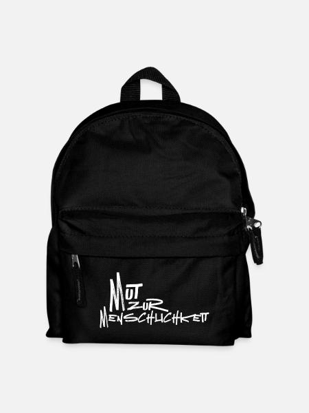 Mut zur Menschlichkeit - Kinder Rucksack - Schwarz