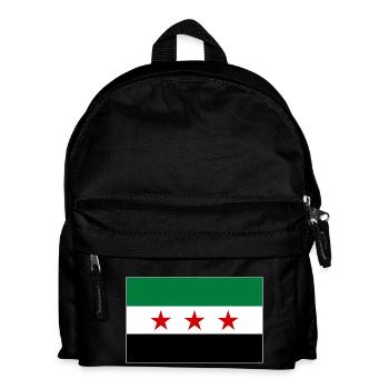 Syria Flag - Kids' Backpack - black - Front